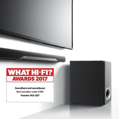 获奖信息：日博集团搭载DTS Virtual:X?技术的新款回音壁YAS-207 荣获What Hi-Fi?五星好评